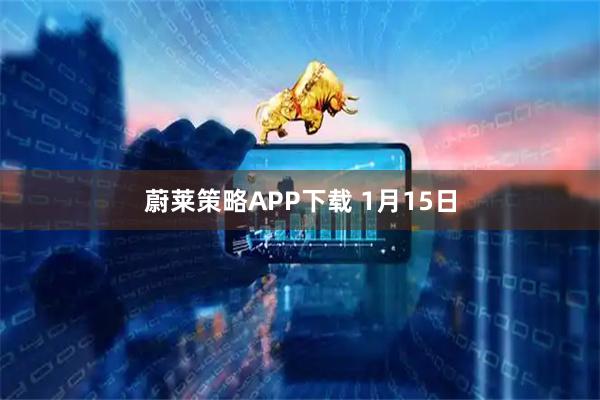 蔚莱策略APP下载 1月15日